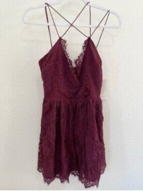 TOBI Lace Feminine Mini Dress Whimsigoth